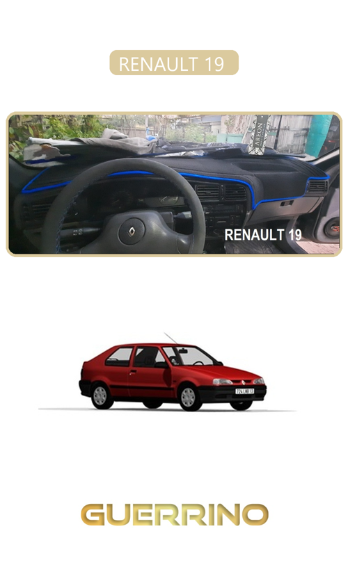 Renault 19 Torpido Koruma Halısı Bej Kenar