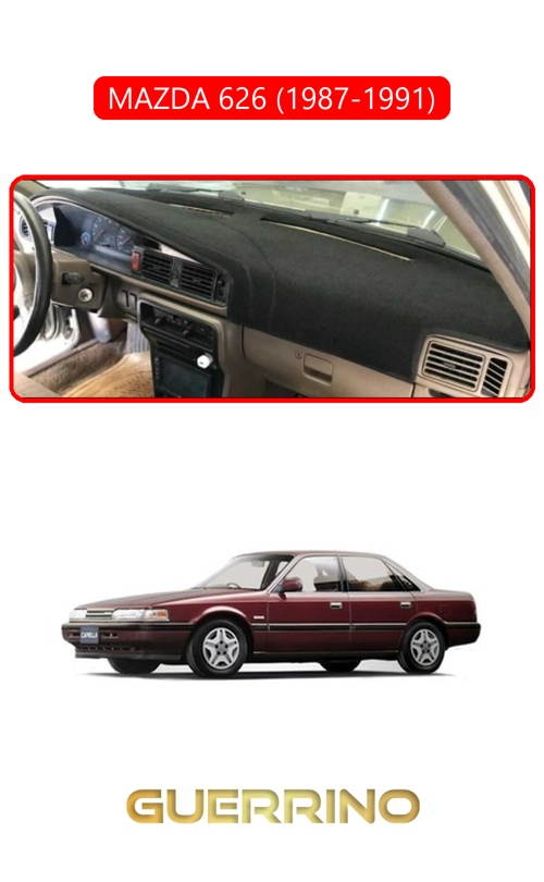 Mazda 626 1987-1991Torpido Koruma Halısı Kırmızı Kenar