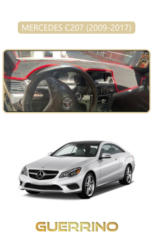 Mercedes C207 2009-2017Torpido Koruma Halısı Bej Kenar