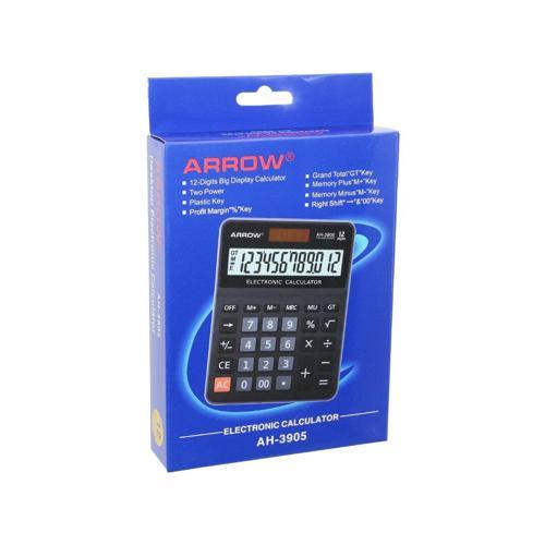 12 HANELİ  HESAP MAKİNESİ  GÜNEŞ ENERJİLİ - PİLLİ   17.5 X 12.5 X 1.7CM   170GR (2818)
