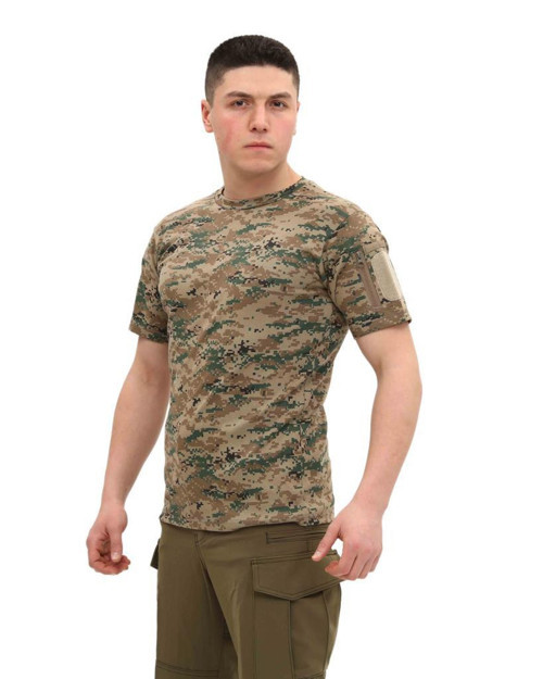Bisiklet Yaka Kısa Kol Taktik T-shirt