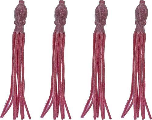 Silikon Ahtapot 11.5cm (4 Adet) #7 Red