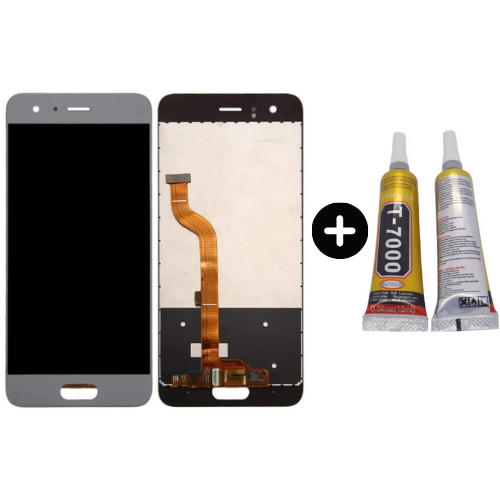 TE Huawei Honor 9 Uyumlu A Kalite Lcd Ekran Dokunmatik Silver + B7000