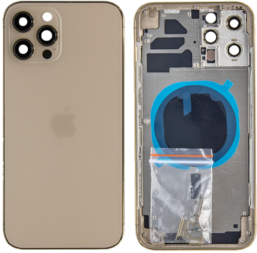  iPhone 12 Pro Max Uyumlu Boş Kasa Gold