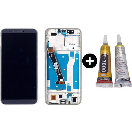 TE Huawei Honor 9 Uyumlu Çıtalı A Kalite Lcd Ekran Dokunmatik Siyah + B7000