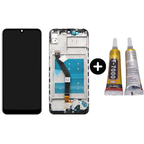 TE Huawei Y6 2019 Uyumlu Çıtalı A Kalite Lcd Ekran Dokunmatik + B7000
