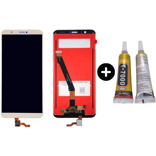 TE Huawei P Smart Uyumlu A Kalite Lcd Ekran Dokunmatik Gold + B7000