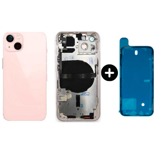  iPhone 13 Uyumlu Boş Kasa Pembe + Sıvı Ve Toz Bandı