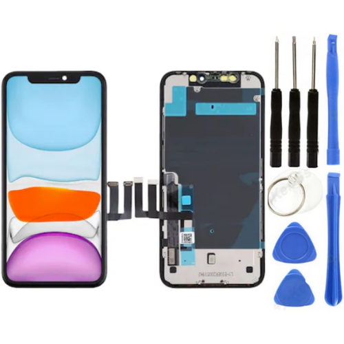 iPhone 11 Uyumlu Cam Değişmiş Lcd Dokunmatik Ekran + Tamir Seti
