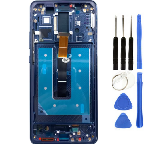 TE Huawei Mate 10 Pro Uyumlu  Çıtalı Servis Çıtalı Lcd Ekran Dokunmatik Mavi + Tamir Seti