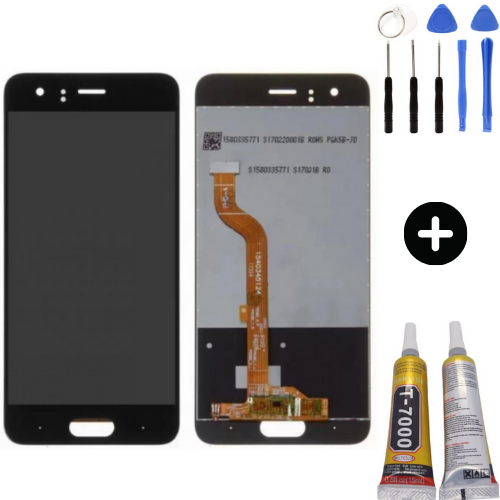 TE Huawei Honor 9 Uyumlu Lcd Ekran Dokunmatik Siyah + Montaj Seti