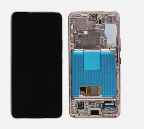 TE Samsung S22 S901 Uyumlu Çıtalı Lcd Ekran Gold