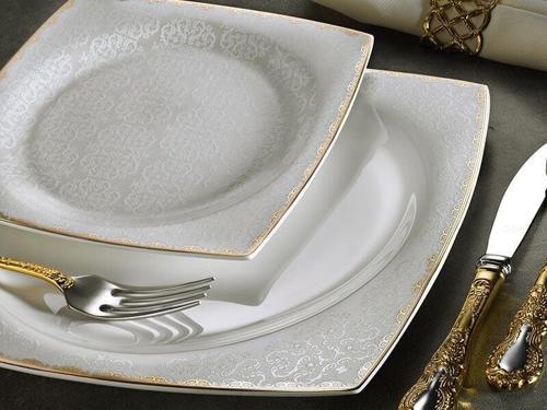 Bone Square Porselen 60 Parça Yemek Takımı 31018