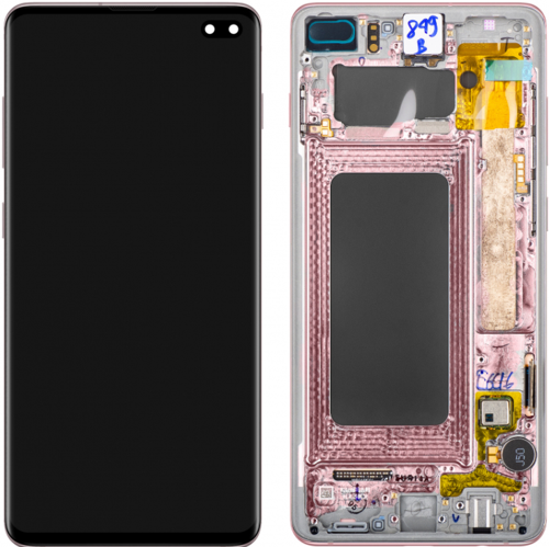TE Samsung S10 Plus G975 Uyumlu Çıtalı OLED Lcd Ekran Gold