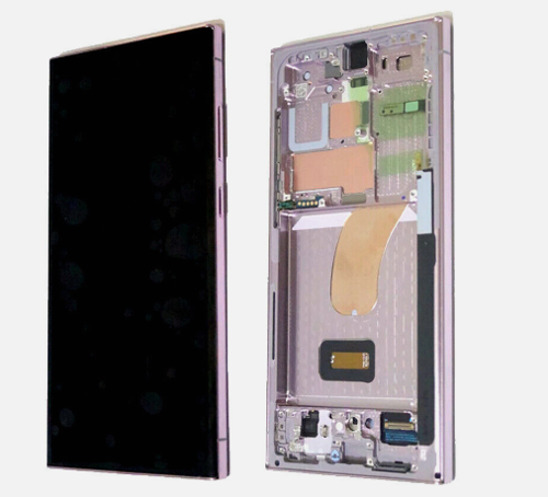 TE Samsung S23 Ultra S918 Uyumlu Çıtalı Servis Lcd Ekran Mor