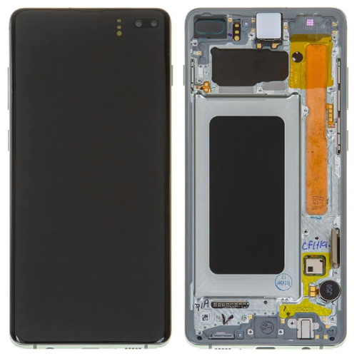 TE Samsung S10 Plus G975 Uyumlu Çıtalı Lcd Ekran Dokunmatik Yeşil