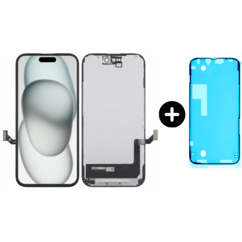 iPhone 15 Uyumlu İncell Lcd Dokunmatik Ekran + Toz Bandı