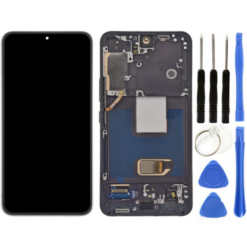 TE Samsung S22 S901 Uyumlu Çıtalı A Kalite Lcd Ekran Siyah TamirSeti