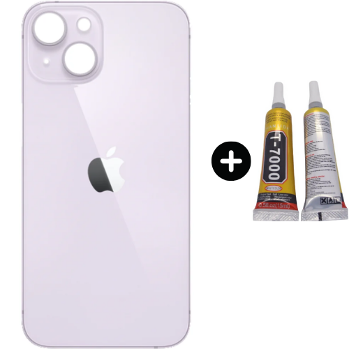 iPhone 14 Uyumlu Arka Pil Batarya Kapak Beyaz + B7000