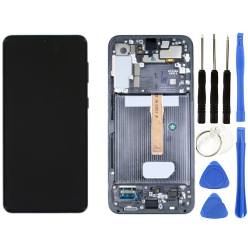 TE Samsung S22 Plus S906 Uyumlu Çıtalı A Kalite Lcd Ekran Siyah