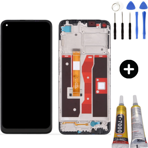 TE Oppo A55 4G Çıtalı Lcd Dokunmatik Ekran + Montaj Seti