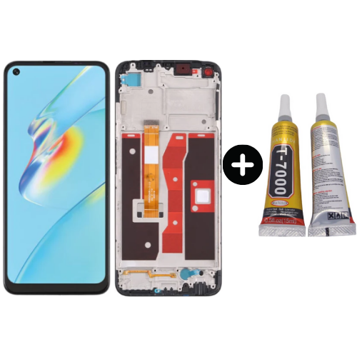 TE Oppo A54 4G Çıtalı OLED Lcd Dokunmatik Ekran + B7000