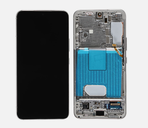TE Samsung S22 S901 Uyumlu Çıtalı Lcd Ekran Beyaz