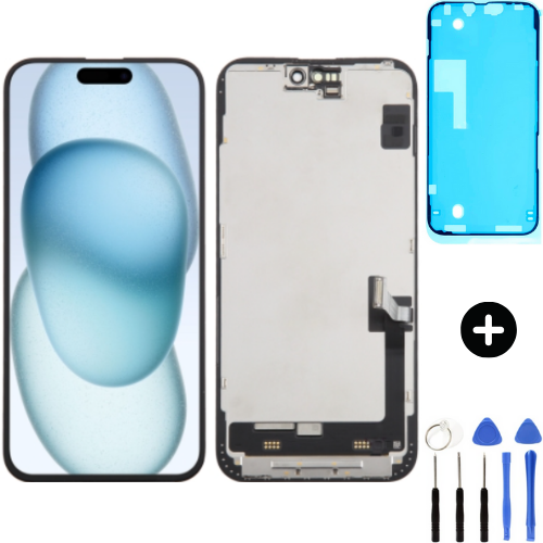 iPhone 15 Plus Uyumlu Servis Lcd Dokunmatik Ekran + Montaj Seti