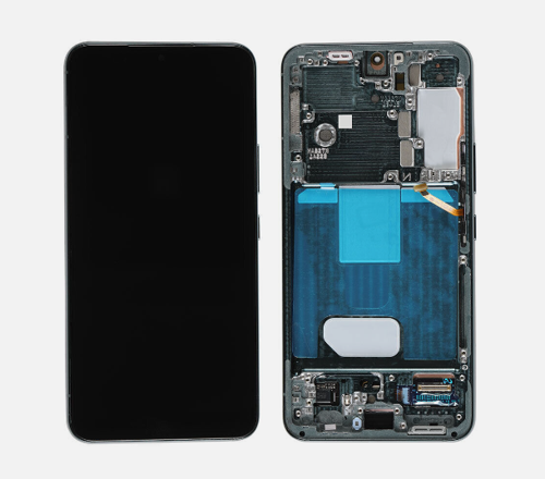 TE Samsung S22 S901 Uyumlu Çıtalı OLED Lcd Ekran Yeşil