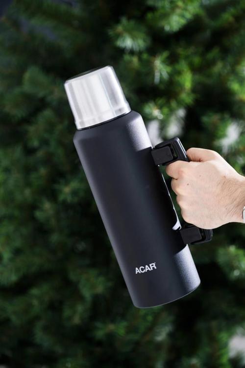 Karat X Serisi Paslanmaz Çelik 1,5 Lt Kamp Termos Siyah TMS-08369