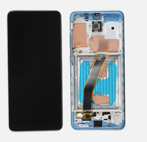 TE Samsung S20 G980F Uyumlu Çıtalı Lcd Ekran Servis Mavi