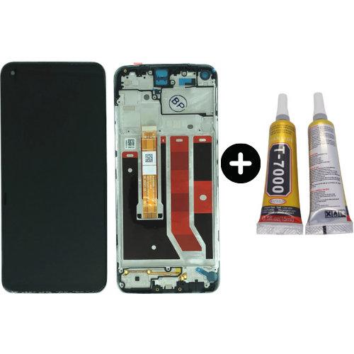 TE Oppo A54 5G Çıtalı OLED Lcd Dokunmatik Ekran + B7000