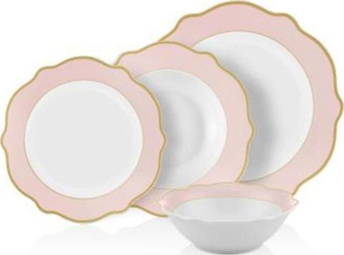 Jaswely Yemek Seti Pembe 24 Parça