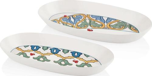 Limoncello Oval Servis 2li Set Gri 29 cm