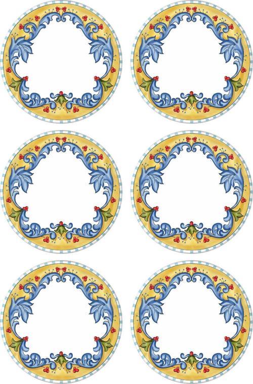Limoncello Servis Tabağı 6lı Set 26 cm
