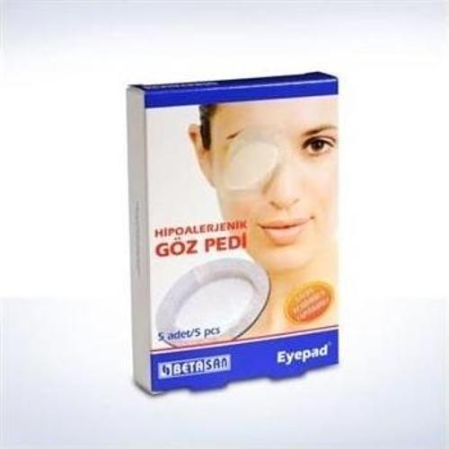 Beta Göz Pedi 5Li Steril Kendinden Yapışkanlı 6.5X9.5Cm