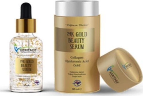 Herıtage 24K Gold Beauty Serum , Yoğun Nemlendirme, Doğal Işıltı 30 Ml
