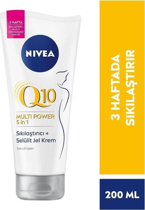 Q10 Sıkılaştırıcı Selülit Jel Krem 200ml,3 Haftada Sıkılaştırıcı Vücut Losyonu