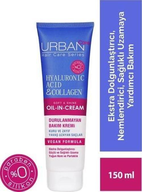 Hyaluronik Asit&Kolajen Kuru Ve Cansız Saçlara Özel Durulanmayan Bakım Kremi-Vegan-150 Ml