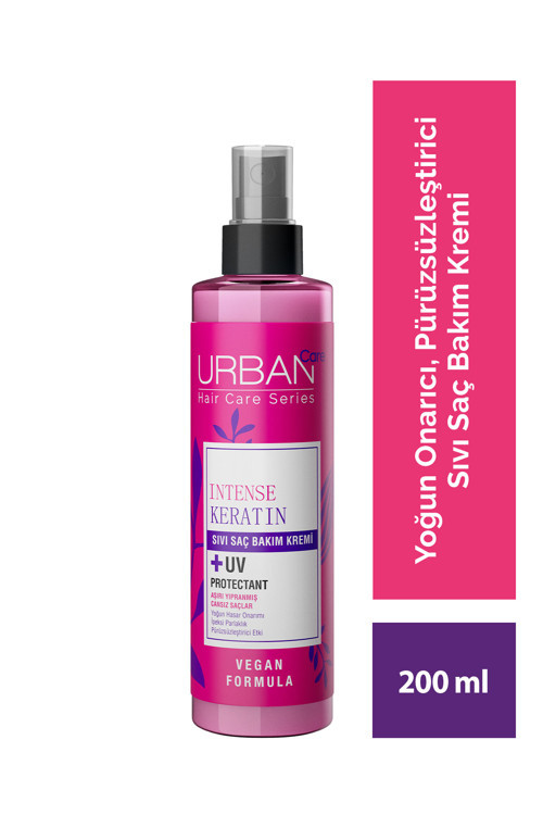 Intense Keratin Aşırı Yıpranmış Cansız Saçlara Özel Sıvı Saç Bakım Kremi-Vegan-200 Ml