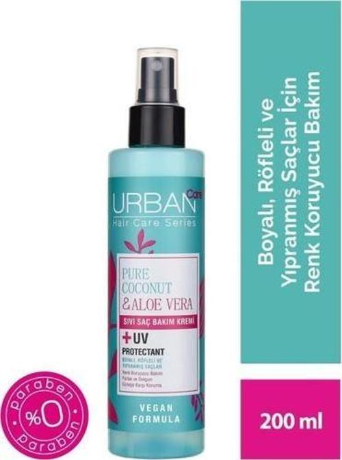 Pure Coconut&Aloe Vera Boyalı Saçlar Özel Renk Koruyucu Sıvı Saç Bakım Kremi-Vegan-200 Ml