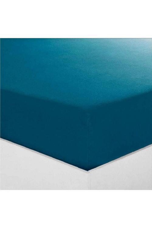 Pamuklu Polycotton Yeşil Mavi 160X200+2*(50X70) Çift Kişilik Lastikli Çarşaf Takımı