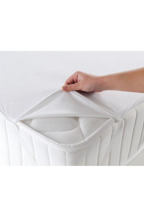 100X200 Cm Köşelerden Lastikli Tek Kişilik Sıvı Geçirmez Yatak Koruyucu Alez