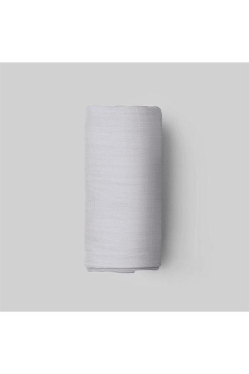 %100 Pamuklu Açık Gri 120X200 Tek Kişilik Lastikli Çarşaf Ve Yastık Kılıfı