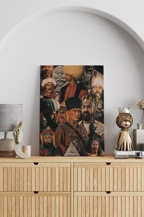 Türk Tarihi Kanvas Tablo