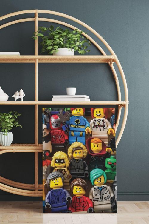 Lego Kahramanları Kanvas Tablo