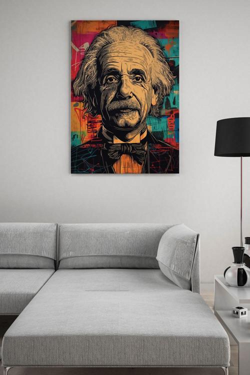 Albert Einstein Pop Art Kanvas Tablo
