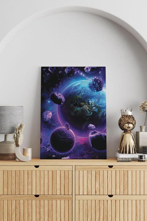 Meteor Düşüşü Kanvas Tablo