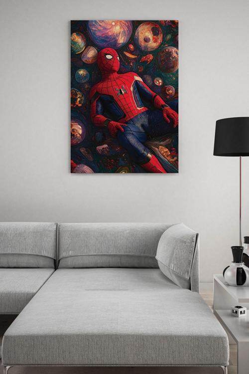 Gezegenler Arası Spiderman Kanvas Tablo