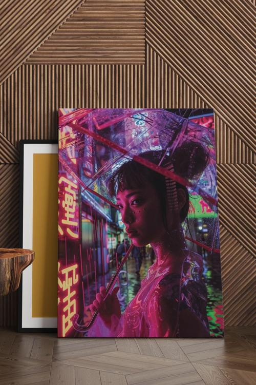 Tokyoda Yağmurlu Bir Gün Kanvas Tablo